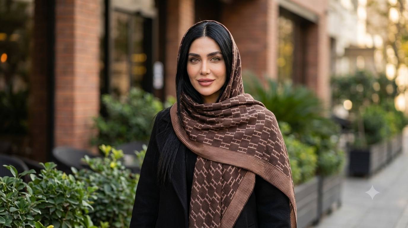 ست کردن انواع شال زنانه;نکات انتخاب جنس،رنگ و استایل